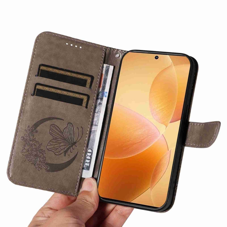 For Xiaomi Redmi K70E Swallowtail Butterfly Embossed Leather Phone Case