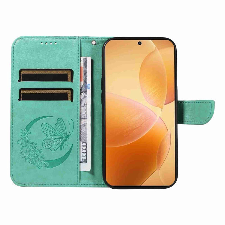 For Xiaomi Redmi K70E Swallowtail Butterfly Embossed Leather Phone Case