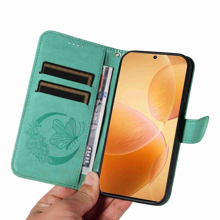 For Xiaomi Redmi K70E Swallowtail Butterfly Embossed Leather Phone Case