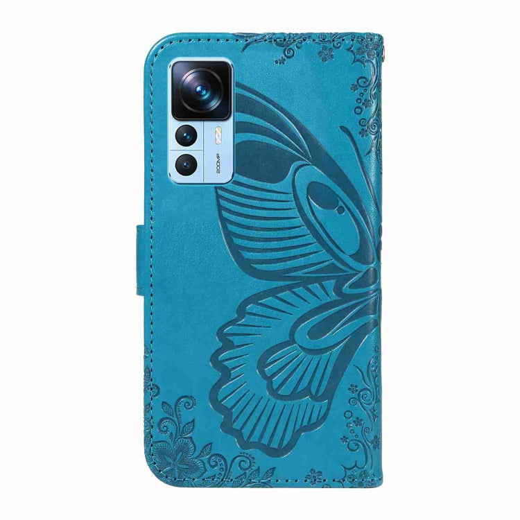 For Xiaomi Redmi K50 Ultra Swallowtail Butterfly Embossed Leather Phone Case