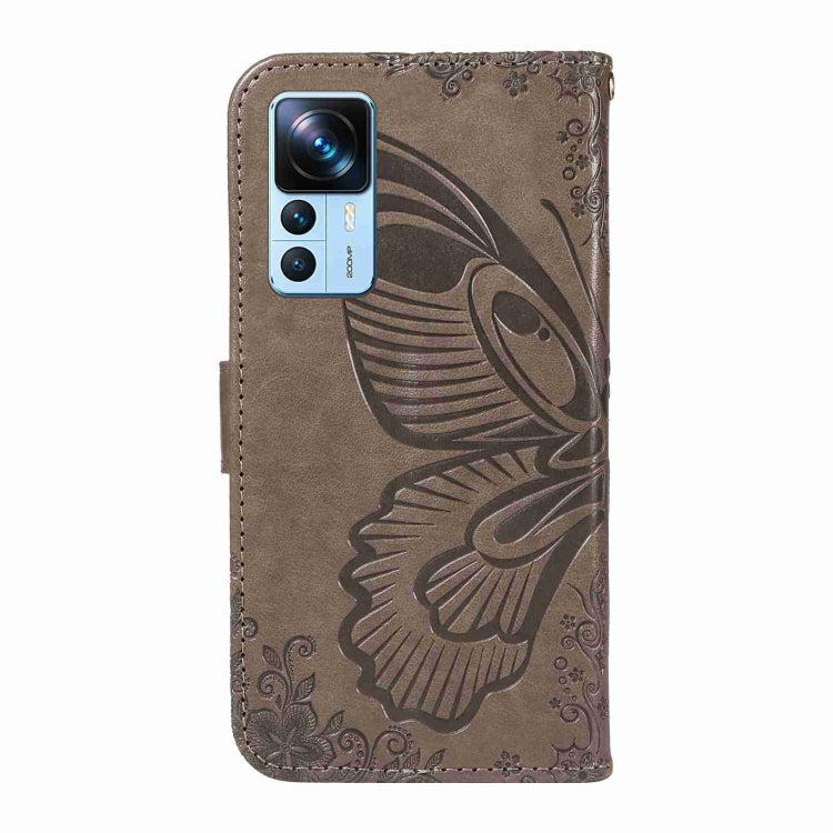 For Xiaomi Redmi K50 Ultra Swallowtail Butterfly Embossed Leather Phone Case