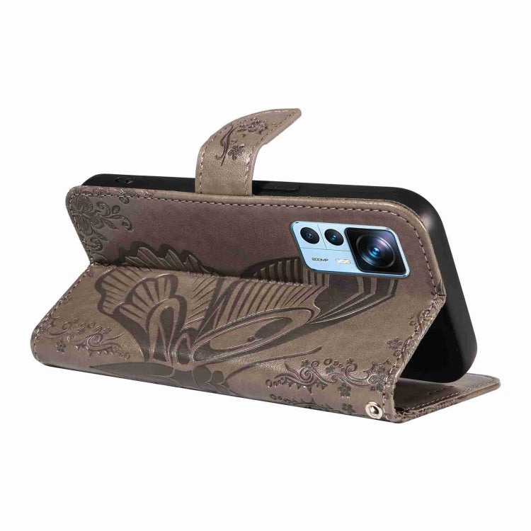 For Xiaomi Redmi K50 Ultra Swallowtail Butterfly Embossed Leather Phone Case