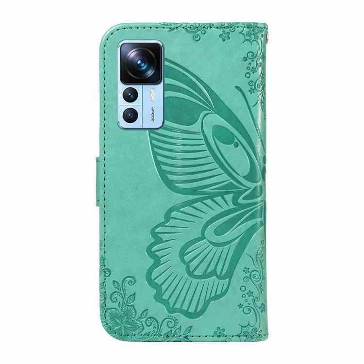 For Xiaomi Redmi K50 Ultra Swallowtail Butterfly Embossed Leather Phone Case