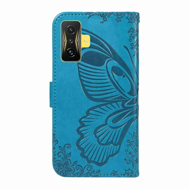 For Xiaomi Redmi K50 Gaming Swallowtail Butterfly Embossed Leather Phone Case