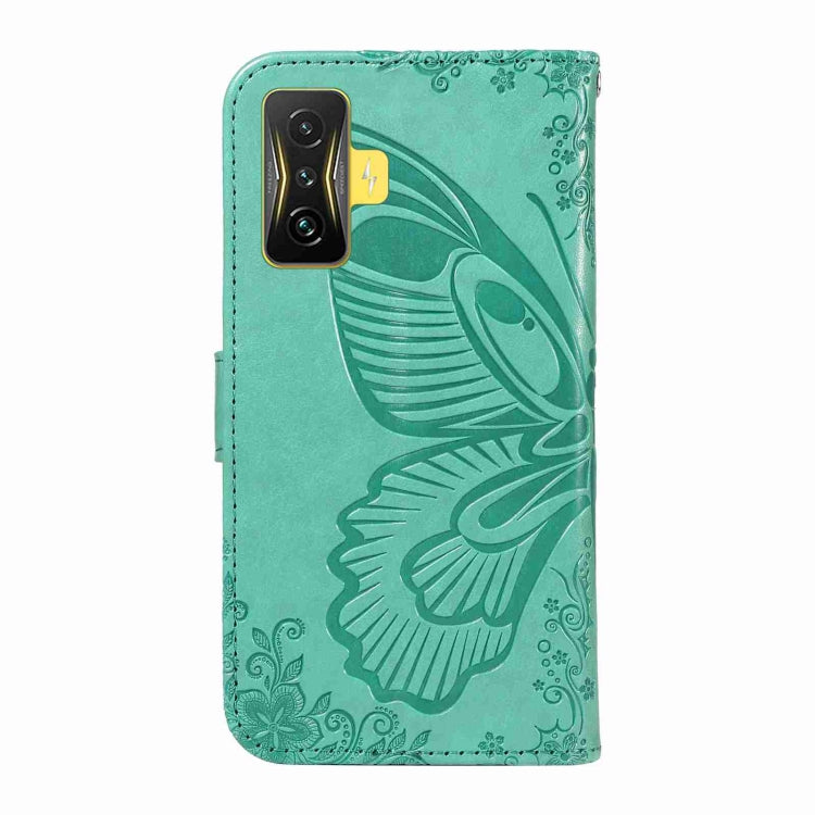 For Xiaomi Redmi K50 Gaming Swallowtail Butterfly Embossed Leather Phone Case