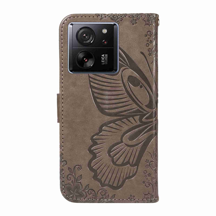 For Xiaomi Redmi K60 Ultra Swallowtail Butterfly Embossed Leather Phone Case