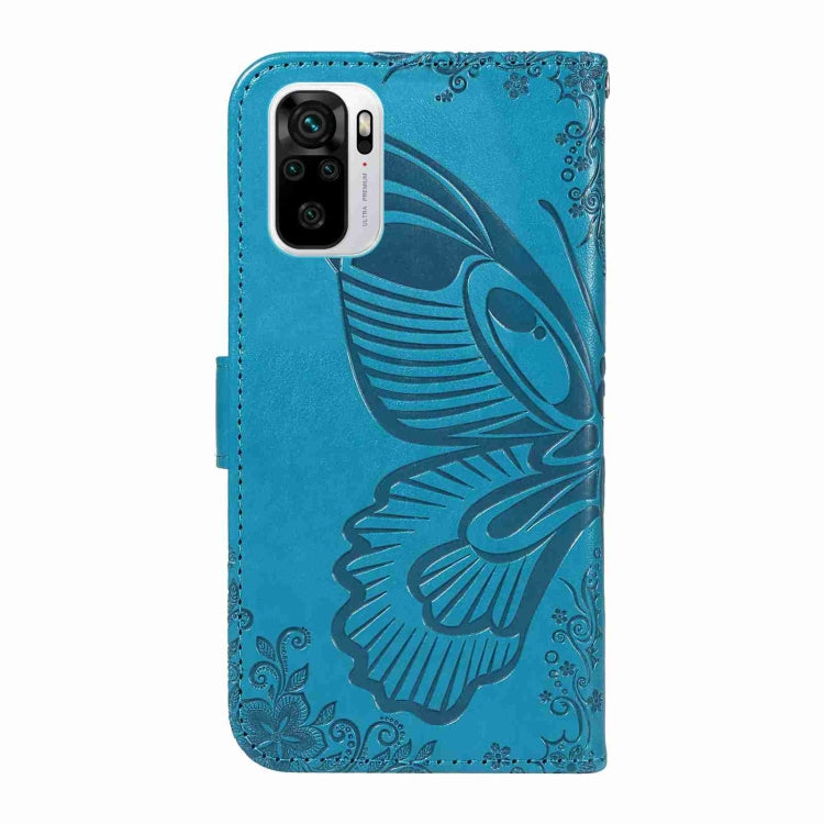 For Xiaomi Poco M5s Swallowtail Butterfly Embossed Leather Phone Case