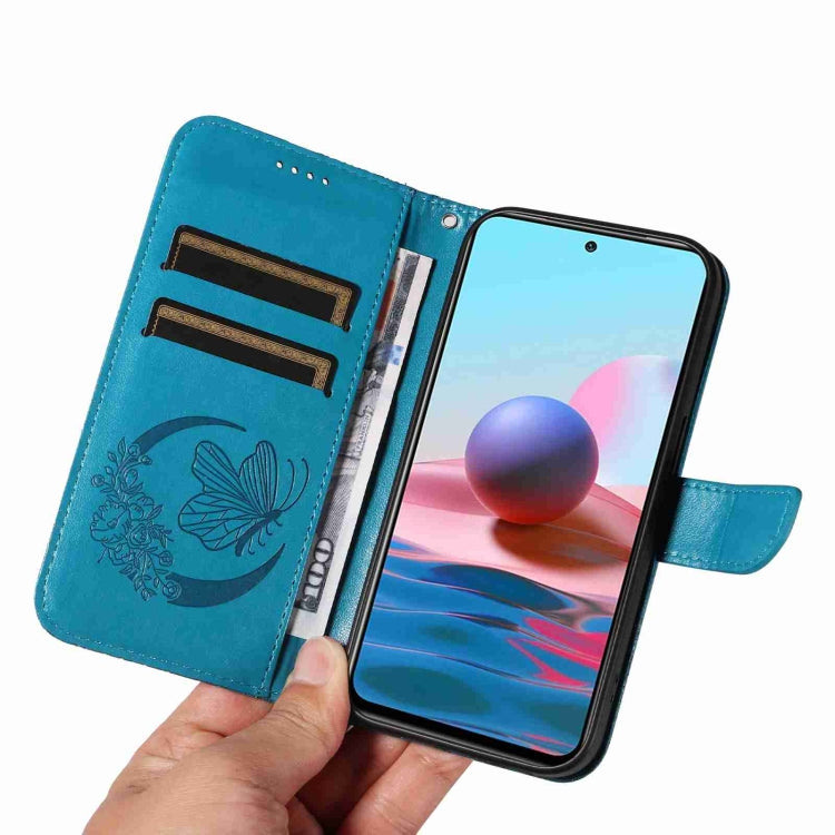 For Xiaomi Poco M5s Swallowtail Butterfly Embossed Leather Phone Case