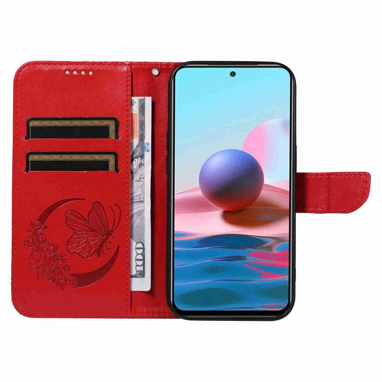 For Xiaomi Poco M5s Swallowtail Butterfly Embossed Leather Phone Case
