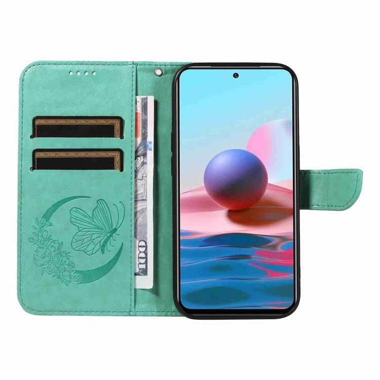 For Xiaomi Poco M5s Swallowtail Butterfly Embossed Leather Phone Case