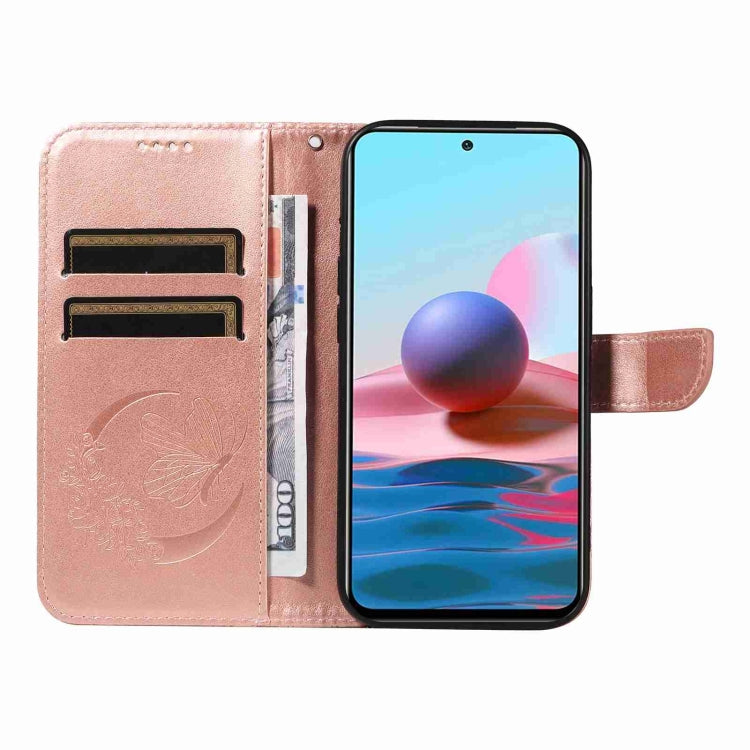 For Xiaomi Poco M5s Swallowtail Butterfly Embossed Leather Phone Case
