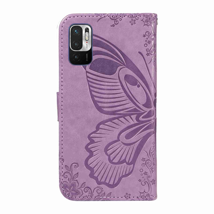 For Xiaomi Redmi Note 10 5G / 10T Swallowtail Butterfly Embossed Leather Phone Case