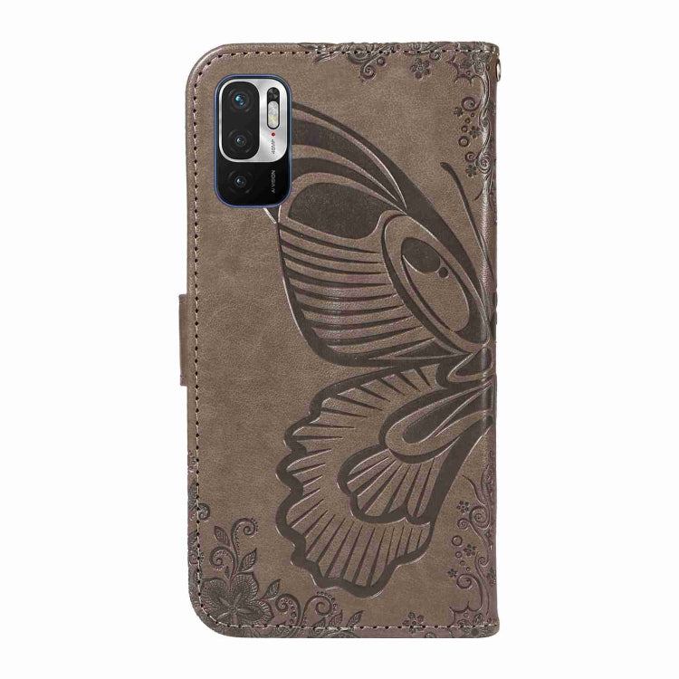 For Xiaomi Redmi Note 10 5G / 10T Swallowtail Butterfly Embossed Leather Phone Case