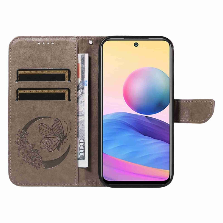 For Xiaomi Redmi Note 10 5G / 10T Swallowtail Butterfly Embossed Leather Phone Case