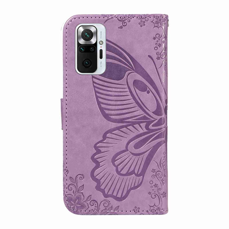 For Xiaomi Redmi Note 10 Pro 4G Swallowtail Butterfly Embossed Leather Phone Case