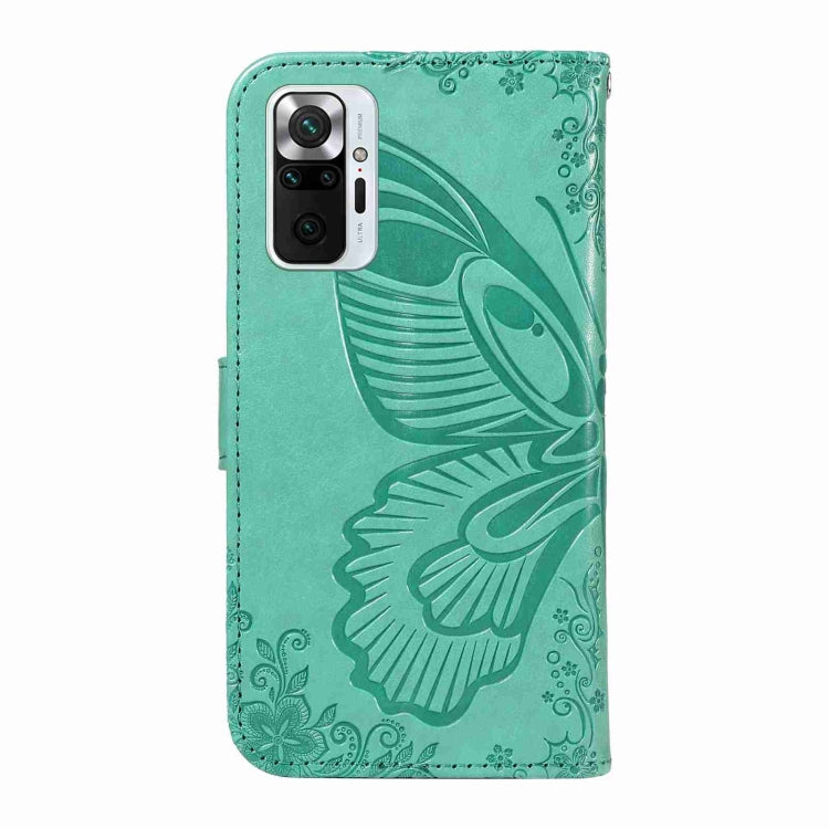 For Xiaomi Redmi Note 10 Pro 4G Swallowtail Butterfly Embossed Leather Phone Case
