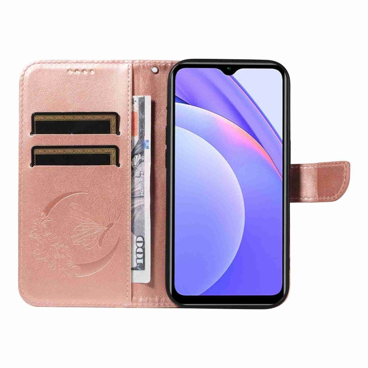 For Xiaomi Redmi Note 10 Pro 4G Swallowtail Butterfly Embossed Leather Phone Case