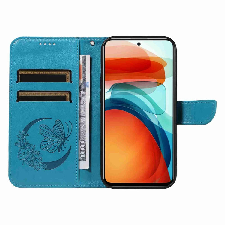 For Xiaomi Poco X3 GT 5G Swallowtail Butterfly Embossed Leather Phone Case