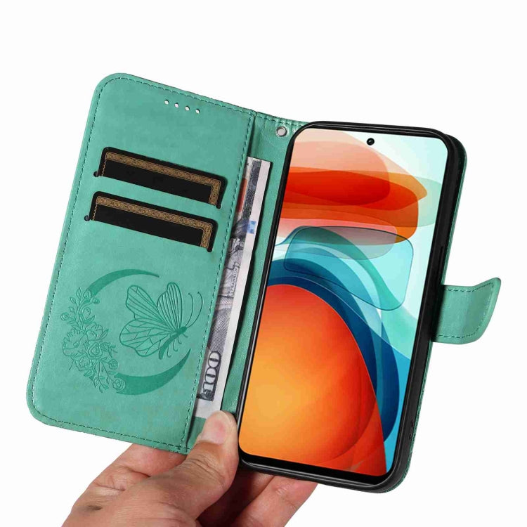 For Xiaomi Poco X3 GT 5G Swallowtail Butterfly Embossed Leather Phone Case