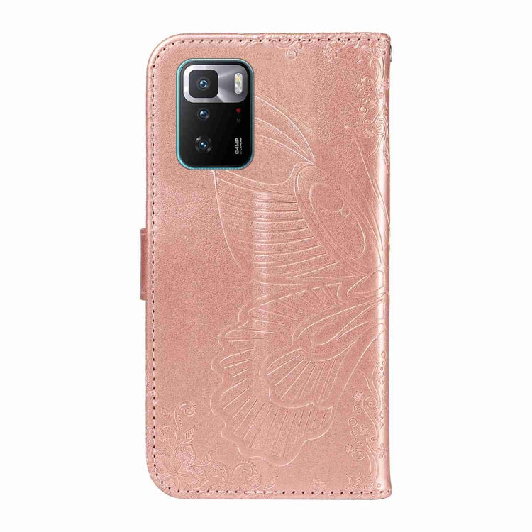 For Xiaomi Poco X3 GT 5G Swallowtail Butterfly Embossed Leather Phone Case