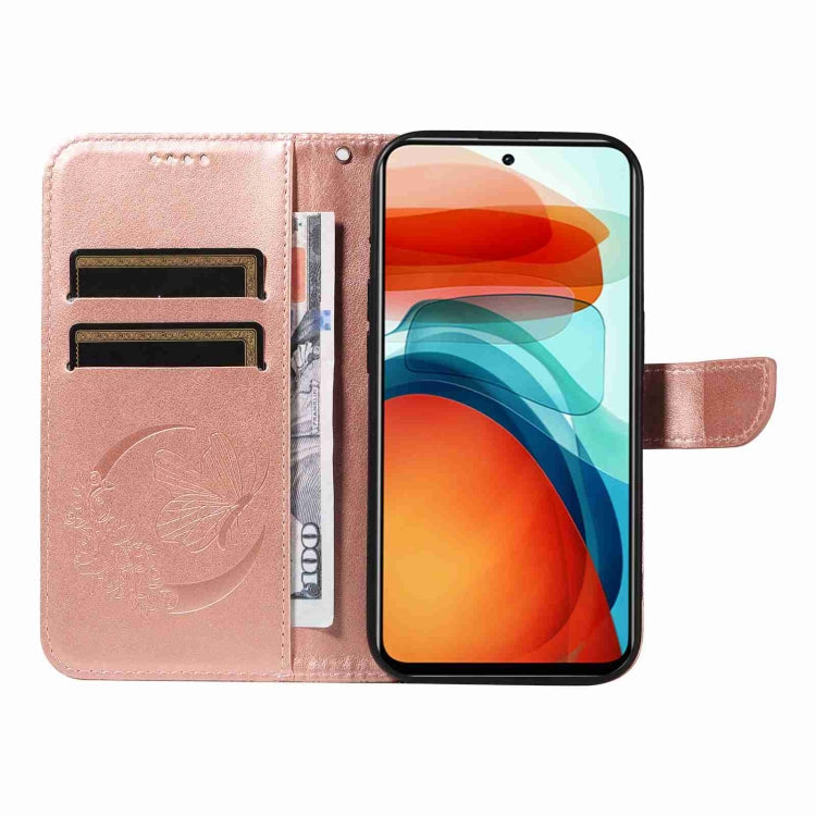 For Xiaomi Poco X3 GT 5G Swallowtail Butterfly Embossed Leather Phone Case