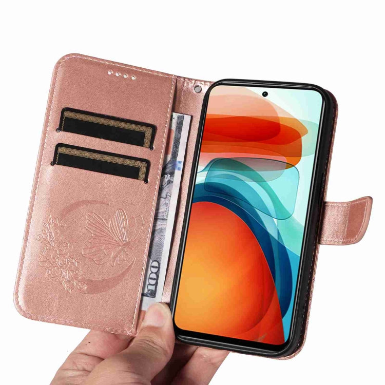 For Xiaomi Poco X3 GT 5G Swallowtail Butterfly Embossed Leather Phone Case