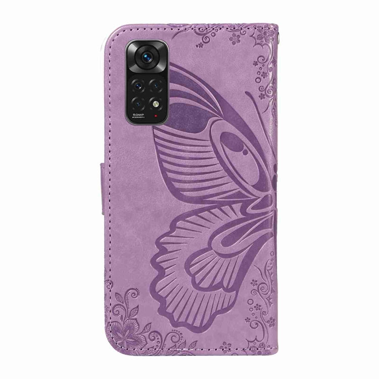 For Xiaomi Redmi Note 11 4G / 11S Swallowtail Butterfly Embossed Leather Phone Case