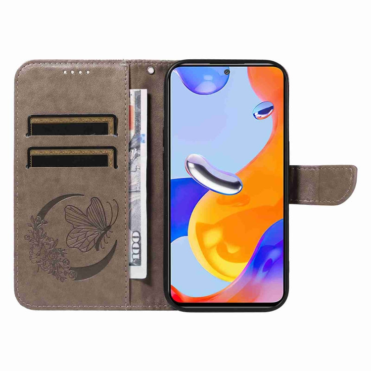 For Xiaomi Redmi Note 11 4G / 11S Swallowtail Butterfly Embossed Leather Phone Case
