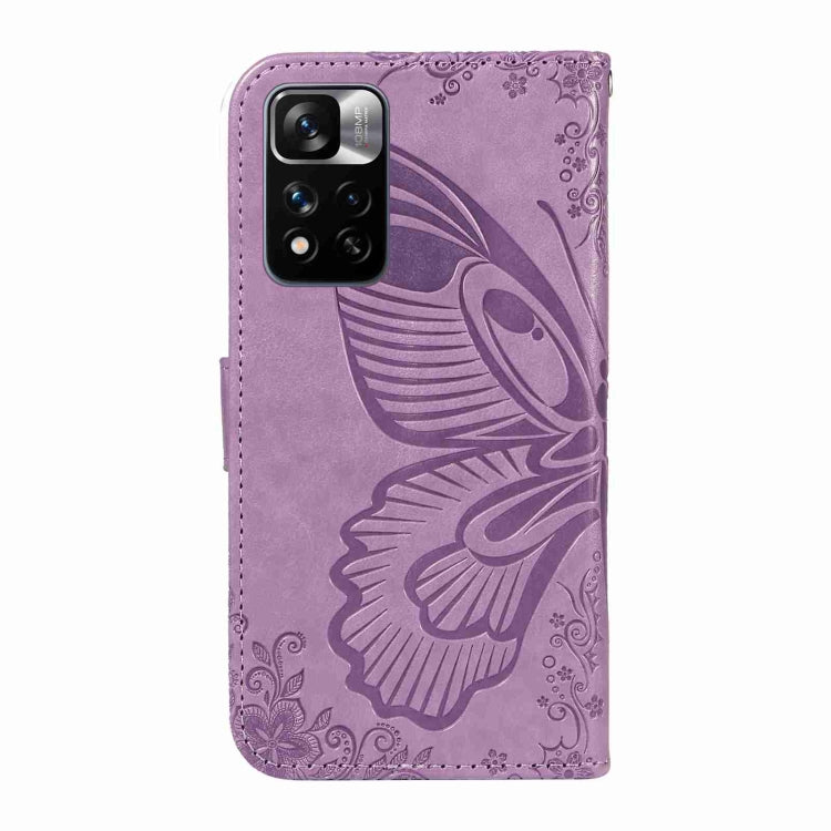 For Xiaomi Redmi Note 11 Pro 5G / 4G Swallowtail Butterfly Embossed Leather Phone Case