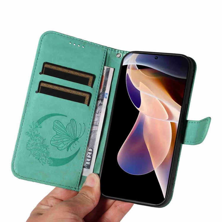 For Xiaomi Redmi Note 11 Pro 5G / 4G Swallowtail Butterfly Embossed Leather Phone Case