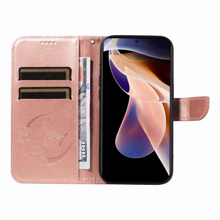For Xiaomi Redmi Note 11 Pro 5G / 4G Swallowtail Butterfly Embossed Leather Phone Case
