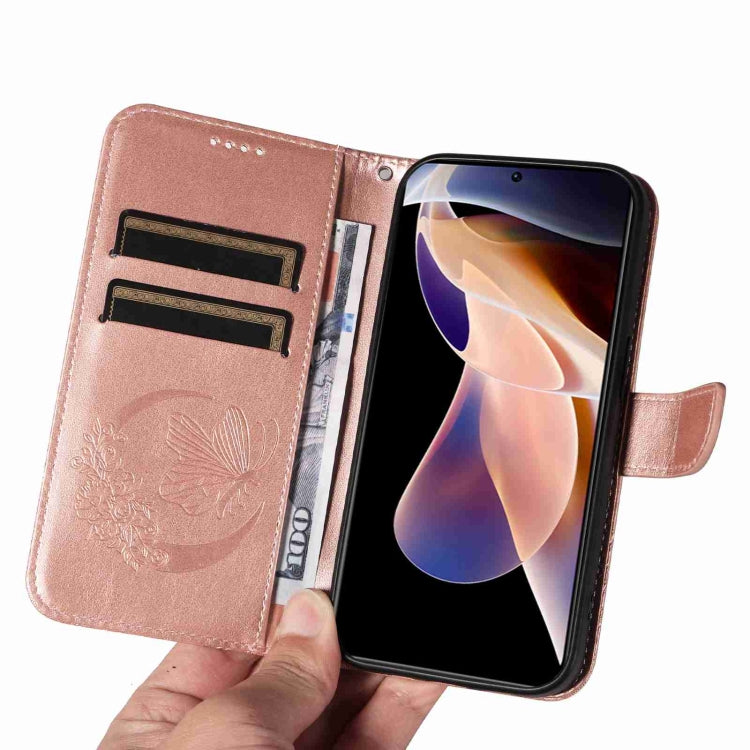 For Xiaomi Redmi Note 11 Pro 5G / 4G Swallowtail Butterfly Embossed Leather Phone Case