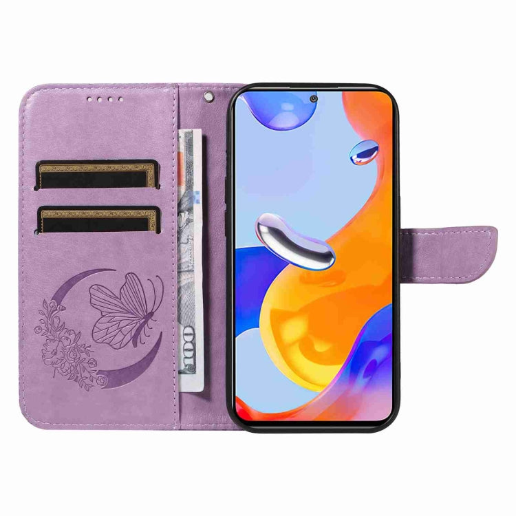 For Xiaomi Redmi Note 11 Pro+ 5G Swallowtail Butterfly Embossed Leather Phone Case