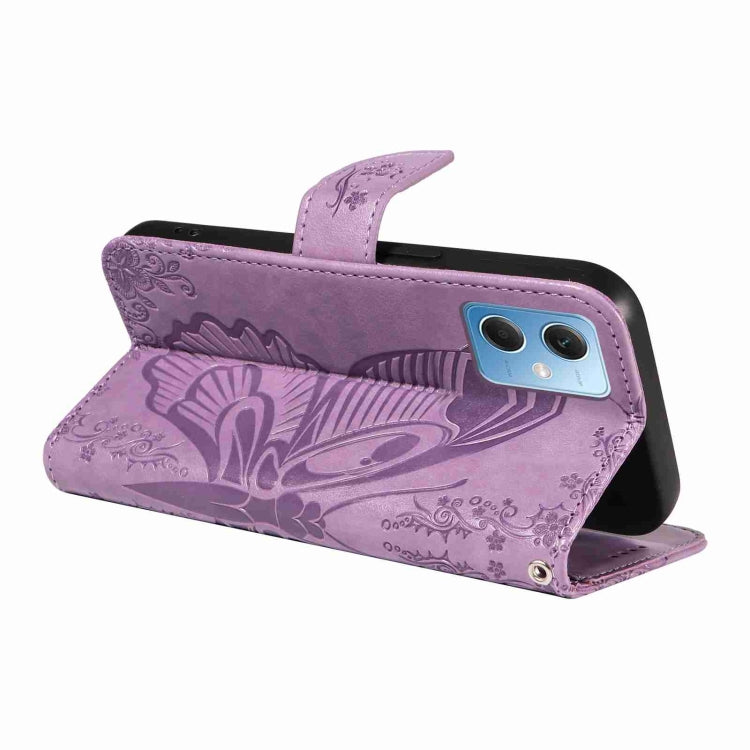 For Xiaomi Redmi Note 12 5G Global Swallowtail Butterfly Embossed Leather Phone Case
