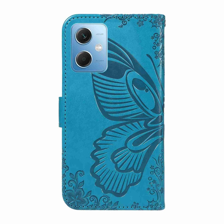 For Xiaomi Poco X5 5G Swallowtail Butterfly Embossed Leather Phone Case