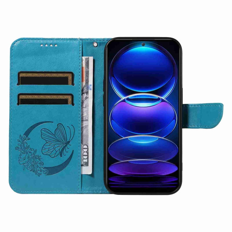 For Xiaomi Poco X5 5G Swallowtail Butterfly Embossed Leather Phone Case