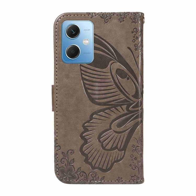 For Xiaomi Poco X5 5G Swallowtail Butterfly Embossed Leather Phone Case