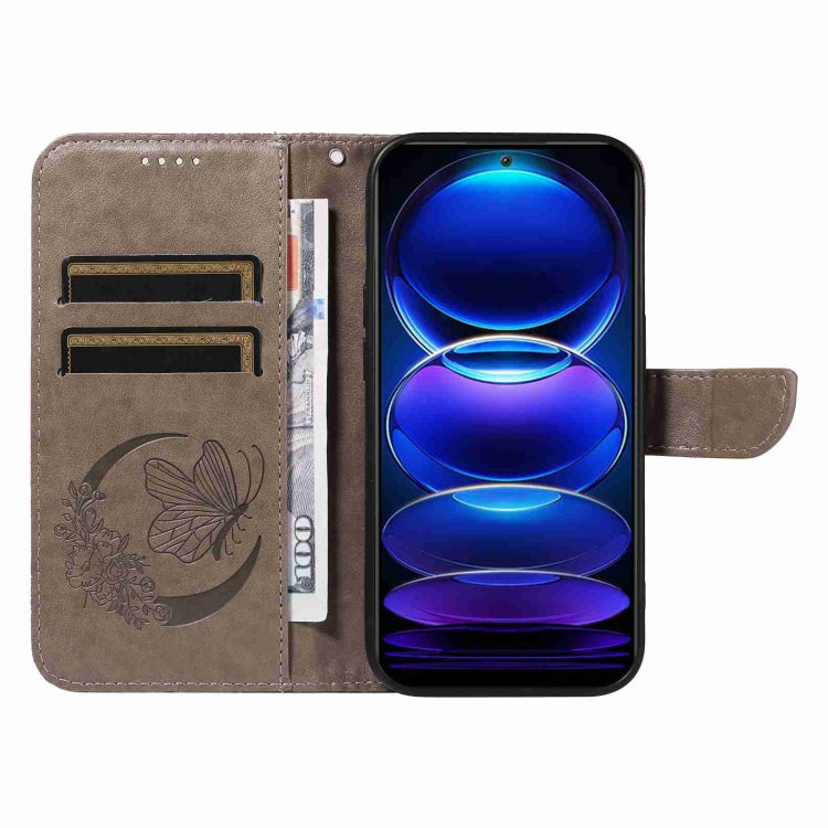 For Xiaomi Poco X5 5G Swallowtail Butterfly Embossed Leather Phone Case
