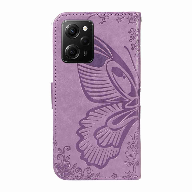 For Xiaomi Redmi Note 12 Pro Speed Swallowtail Butterfly Embossed Leather Phone Case