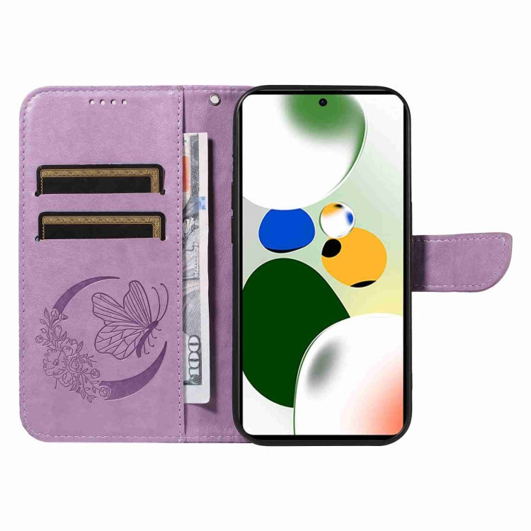 For Xiaomi Redmi Note 12 Pro Speed Swallowtail Butterfly Embossed Leather Phone Case