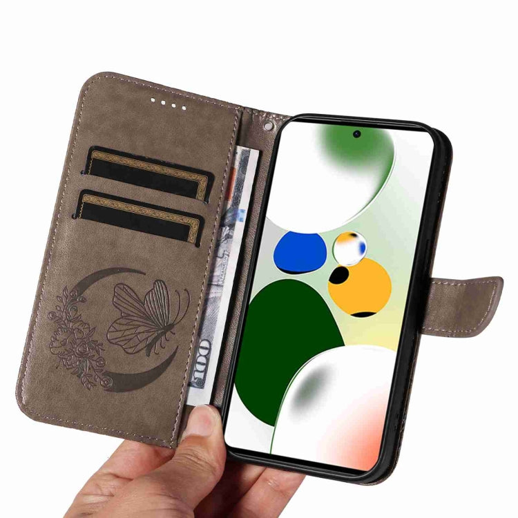 For Xiaomi Poco X5 Pro 5G Swallowtail Butterfly Embossed Leather Phone Case