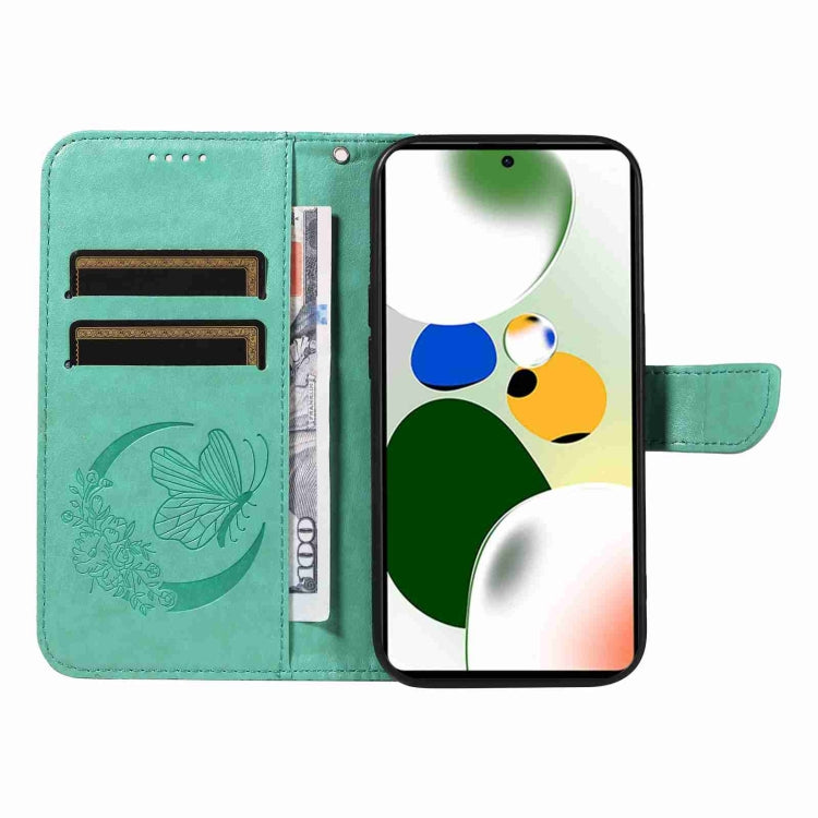 For Xiaomi Poco X5 Pro 5G Swallowtail Butterfly Embossed Leather Phone Case