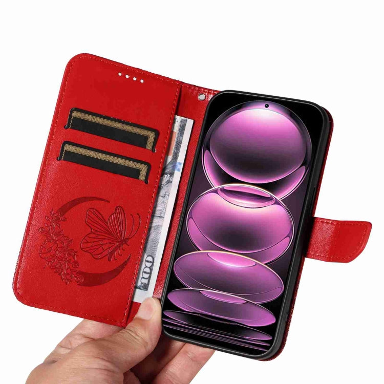 For Xiaomi Redmi Note 12 Pro 5G Global Swallowtail Butterfly Embossed Leather Phone Case