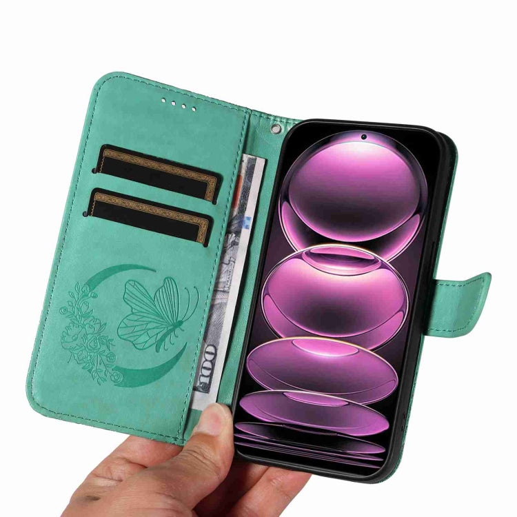 For Xiaomi Redmi Note 12 Pro 5G Global Swallowtail Butterfly Embossed Leather Phone Case