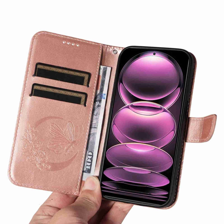 For Xiaomi Redmi Note 12 Pro 5G Global Swallowtail Butterfly Embossed Leather Phone Case