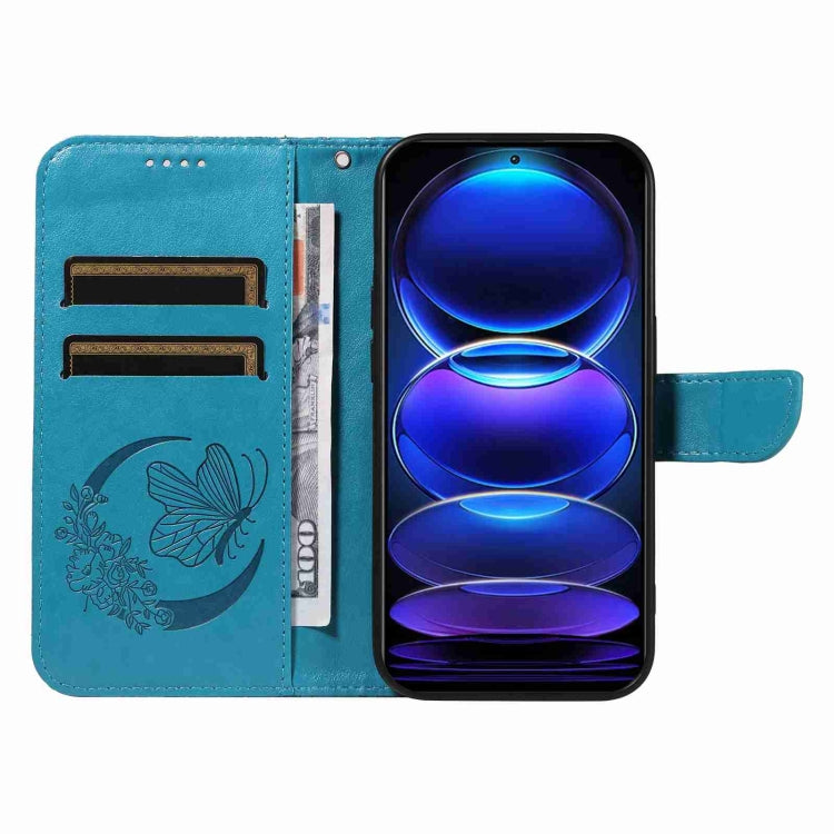 For Xiaomi Redmi Note 12 Pro+ Global Swallowtail Butterfly Embossed Leather Phone Case