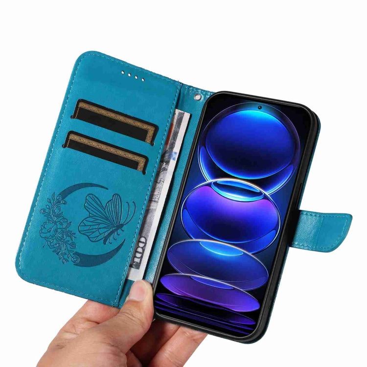 For Xiaomi Redmi Note 12 Pro+ Global Swallowtail Butterfly Embossed Leather Phone Case