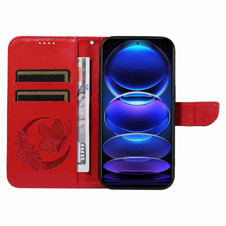 For Xiaomi Redmi Note 12 Pro+ Global Swallowtail Butterfly Embossed Leather Phone Case