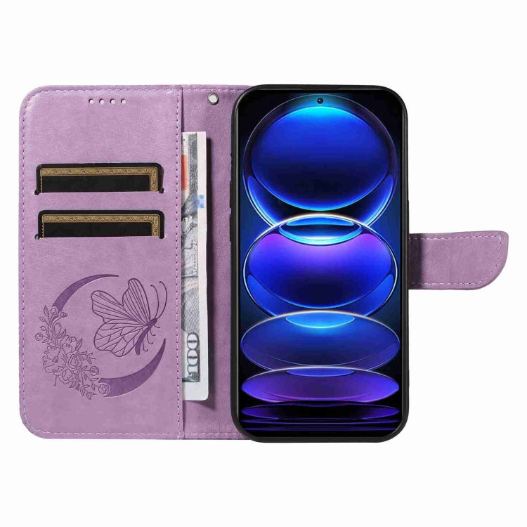 For Xiaomi Redmi Note 12 Pro+ Global Swallowtail Butterfly Embossed Leather Phone Case