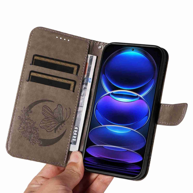For Xiaomi Redmi Note 12 Pro+ Global Swallowtail Butterfly Embossed Leather Phone Case